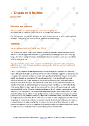 L´Oiseau et la baleine 17.Januar