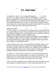 17. mai-tale