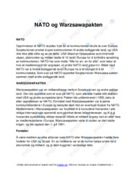NATO og Warzsawapakten
