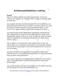 Kristiansandsdialekten i endring