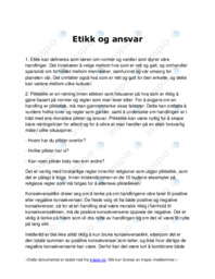 Etikk og ansvar