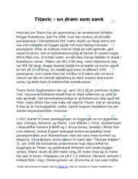 Titanic | en drøm som sank