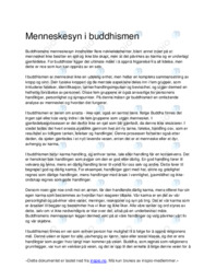 Menneskesyn i buddhismen