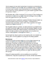Humanisme og kristendom | Religion og etikk