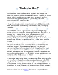 Skole eller klær