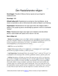 Den Rastafarianske religion