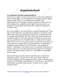 Ungdomskulturer