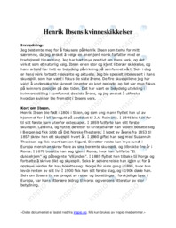 Henrik Ibsens kvinneskikkelser