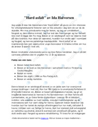 Hard asfalt | Ida Halvorsen