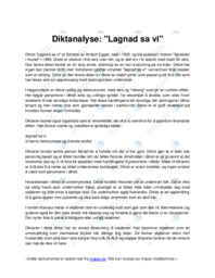 Diktanalyse | Lagnad sa vi