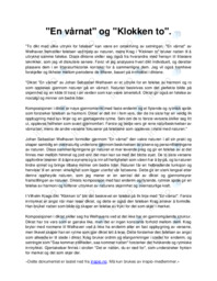 En vårnat og  Klokken to