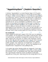 Appelsinpiken (Jostein Gaarder)