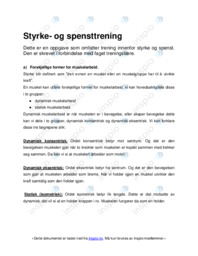 Styrke- og spensttrening