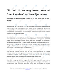 Ti bud til en ung mann som vil frem i verden  av Jens Bjørneboe