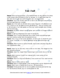 Tale i ball