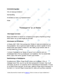 “Hodejegerne” | Jo Nesbø