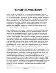 Forrådt | Amalie Skram