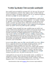 Verdier og idealer i det norrøne samfunnet