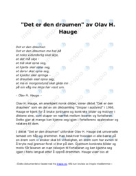 “Det er den draumen” | Olav H