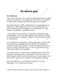 De løvens gap