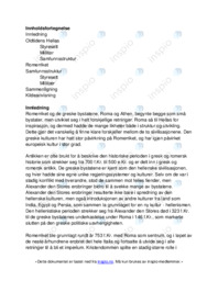 Romerriket og de greske bystatene