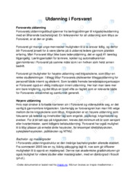 Utdanning i Forsvaret