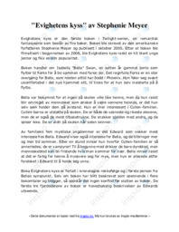 “Evighetens kyss” av Stephenie Meyer