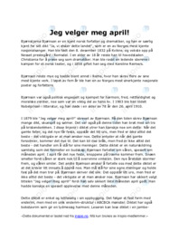 Jeg velger meg april