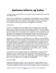 Samenes historie og kultur