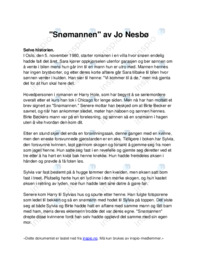 Snømannen | Jo Nesbø