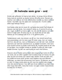 Et helvete som gror – ord