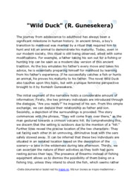 “Wild Duck” | R. Gunesekera