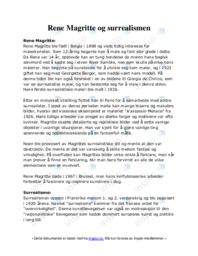 Rene Magritte og surrealismen