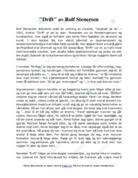 Drift av Rolf Stenersen