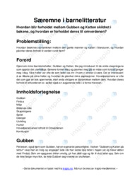 Særemne i barnelitteratur