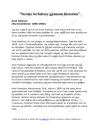 Norske forfattere gjennom historien