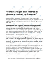 Hundreåringen som klatret ut gjennom vinduet og forsvant