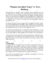 Mannen som elsket Yngve av Tore Renberg