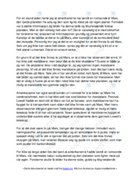 Marsboere Nei, det har vi ikke sett