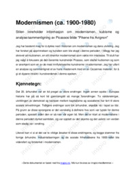 Modernismen (ca. 1900-1980)