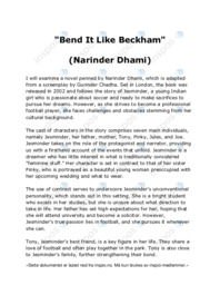 “Bend It Like Beckham” (Narinder Dhami)