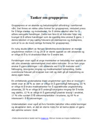 Tanker om gruppepress