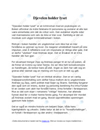 Djevelen holder lyset