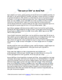 Det som er mitt | Anne Holt