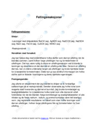 Fellingsreaksjoner