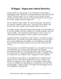 D-dagen – dagen som endret historien