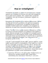 Hva er virkelighet