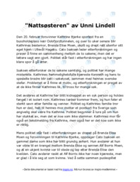 Nattsøsteren av Unni Lindell
