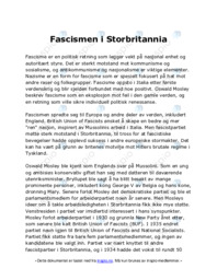 Fascismen i Storbritannia
