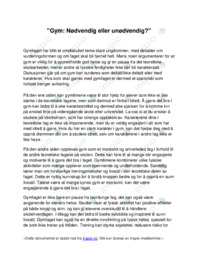 Gym | Nødvendig eller unødvendig
